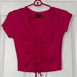 Pink crop top
